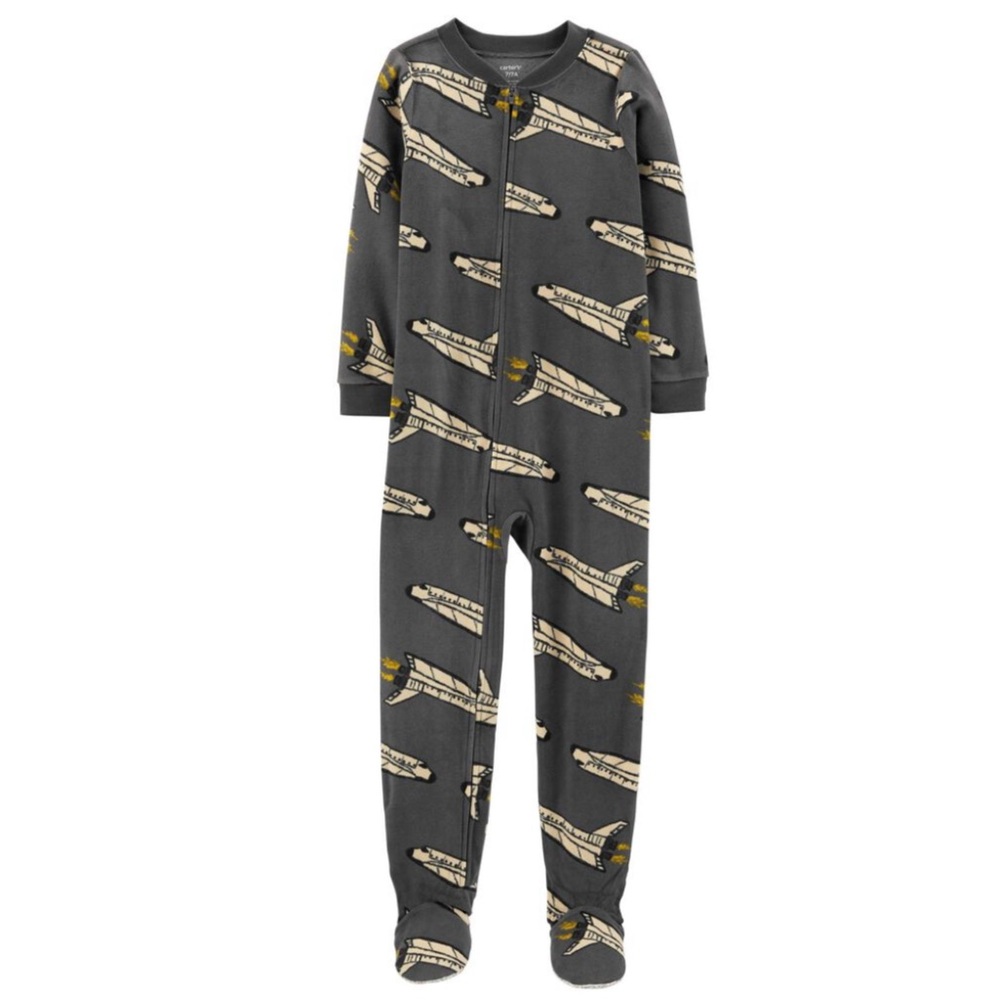 Carter’s Boys Rockets Fleece Footie Pajamas